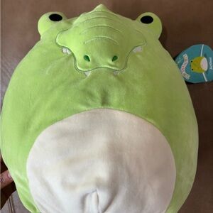 Squishmallows Lime Green and White Plush
